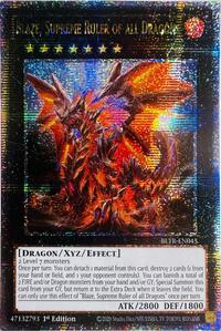 Blaze, Supreme Ruler of all Dragons (Quarter Century Secret Rare) - Quarter Century Secret Rare - BLTR-EN045