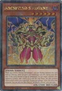 Archfiend's Advent (Quarter Century Secret Rare) - Quarter Century Secret Rare - BLTR-EN046