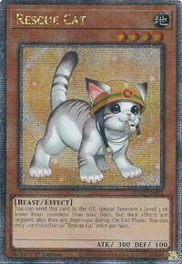Rescue Cat - Prismatic Collector's Rare - Alt Art - RA02-EN001