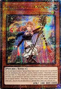 Spiritual Beast Tamer Lara (Quarter Century Secret Rare) - Quarter Century Secret Rare - BLTR-EN017